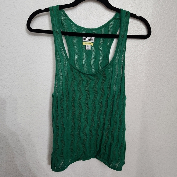 Future Collective Tops - Future Collective Open Stitch Sweater Tank Top Women's Size XXL